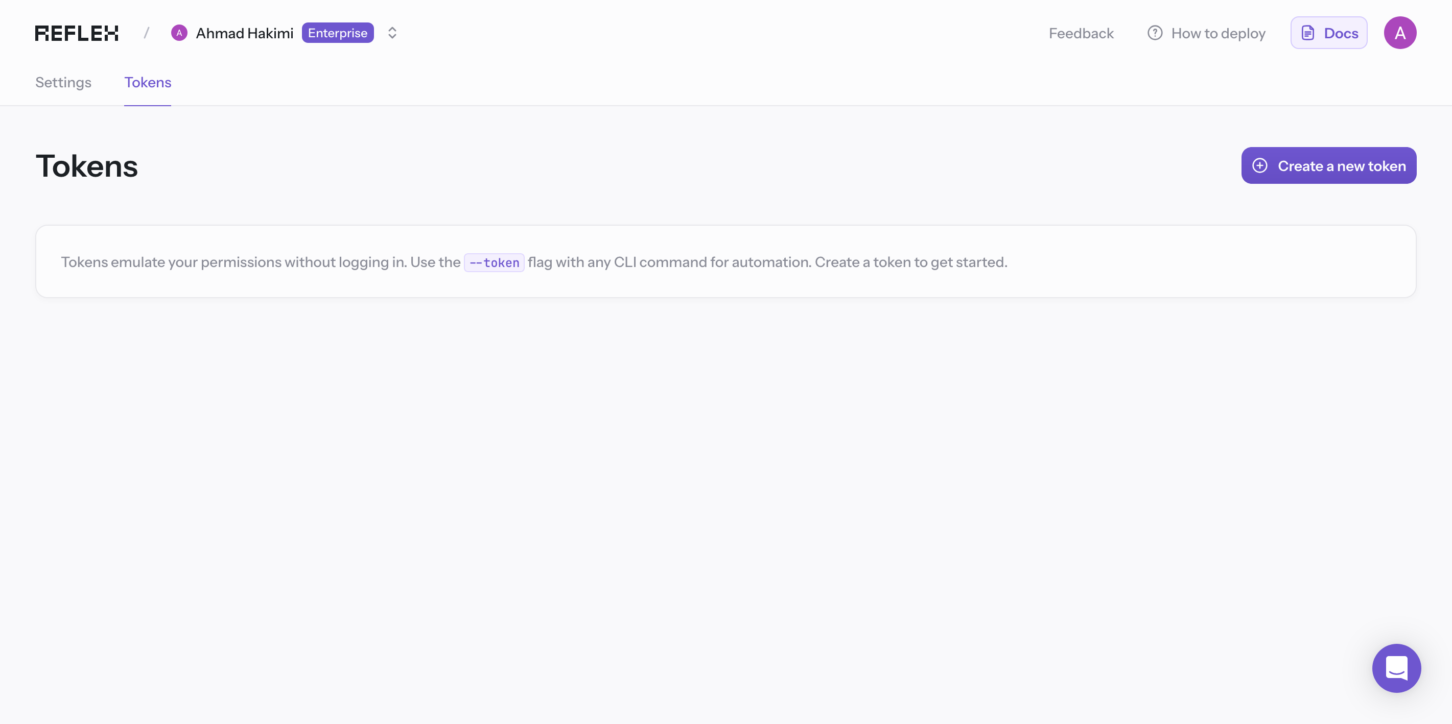 Adding tokens to Reflex Cloud