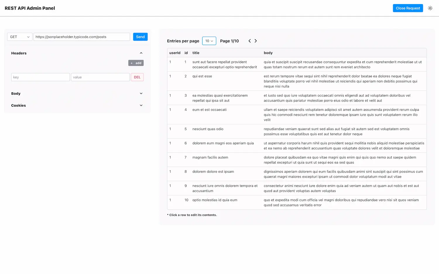Image preview for app: Api Admin Panel